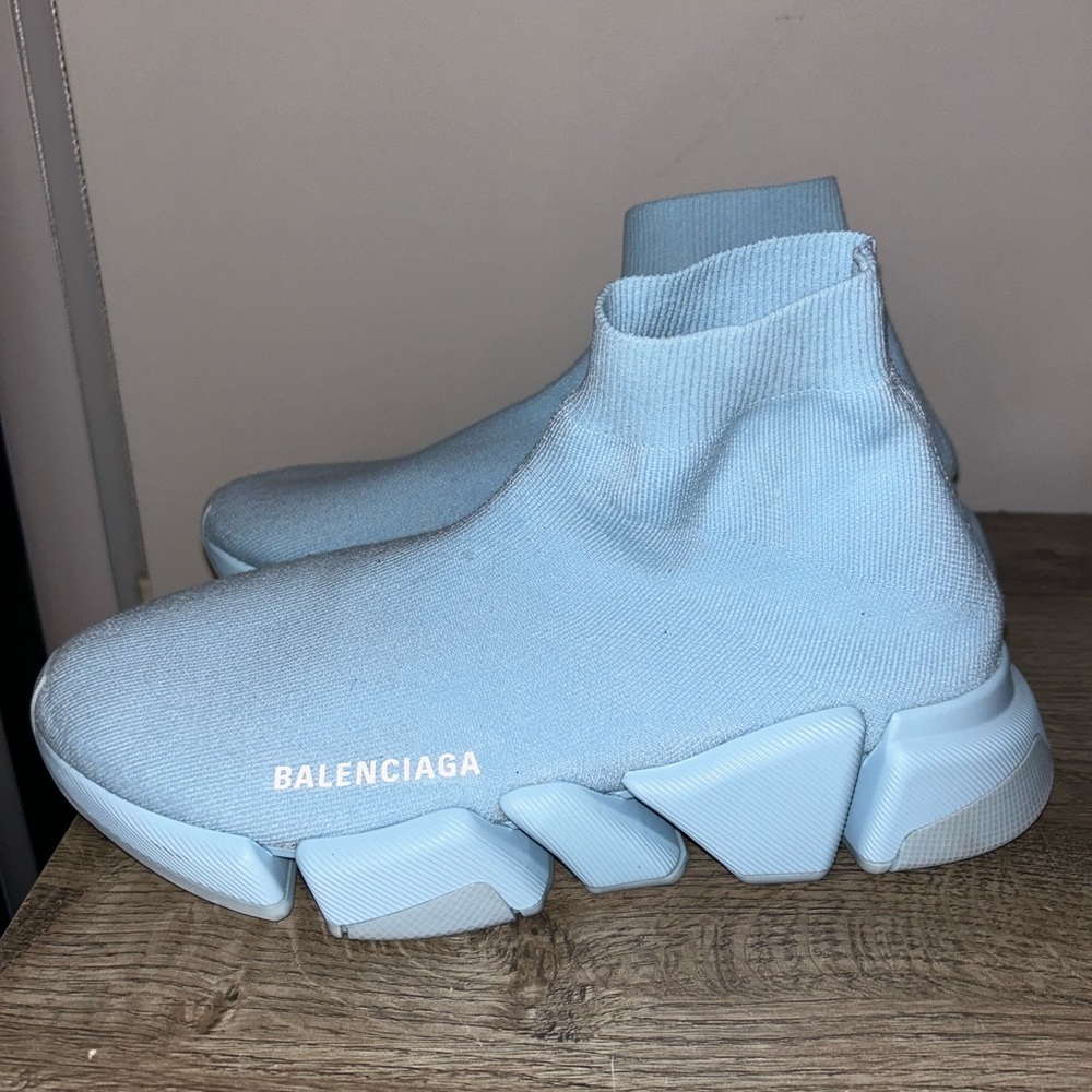 Balenciaga Light Blue Sock Sneakers